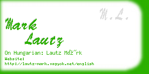 mark lautz business card